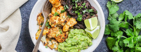 Roasted Cauliflower Burrito Bowl